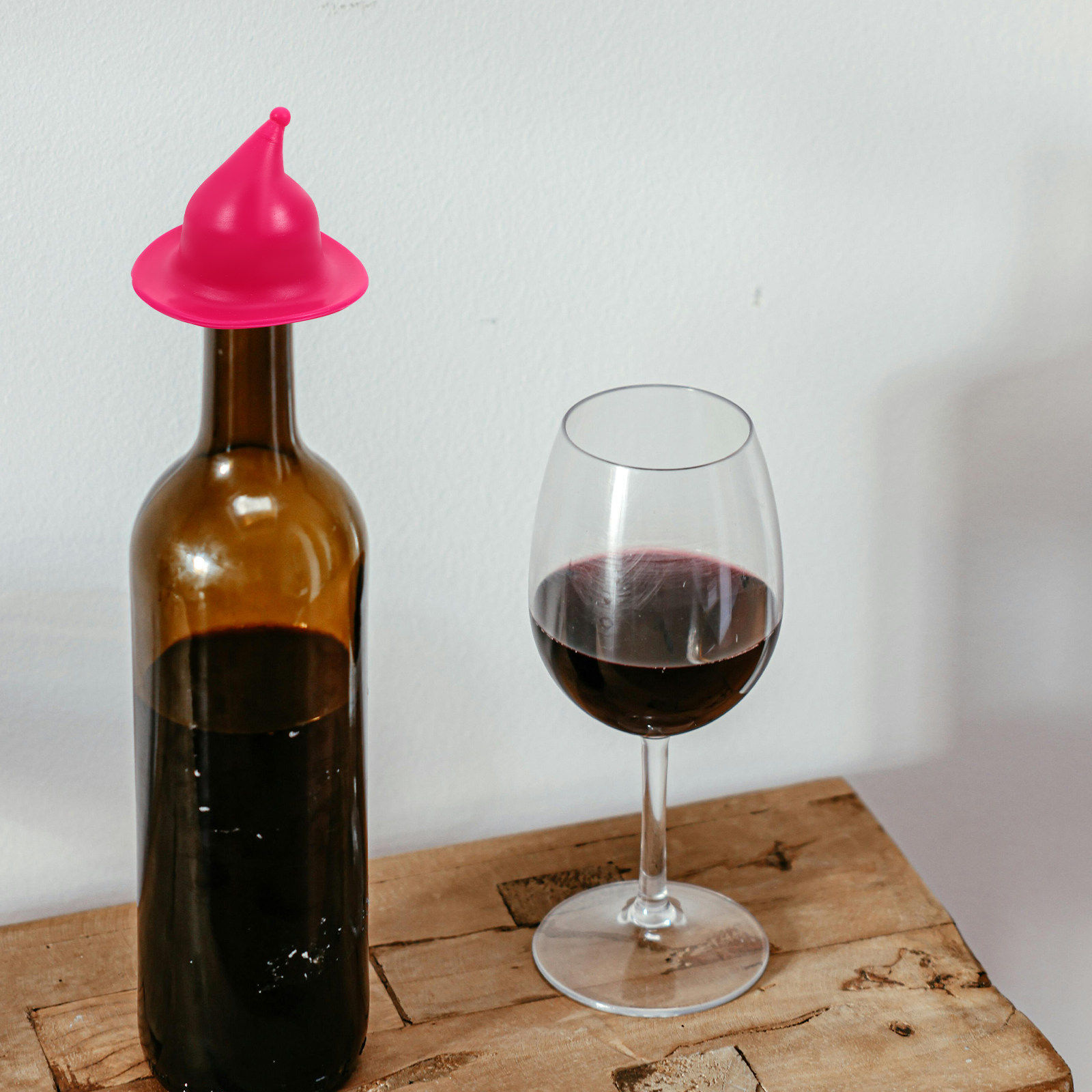 Wine Beer Hat - 4Pcs Wizard Hat Silicone Wine Stopper