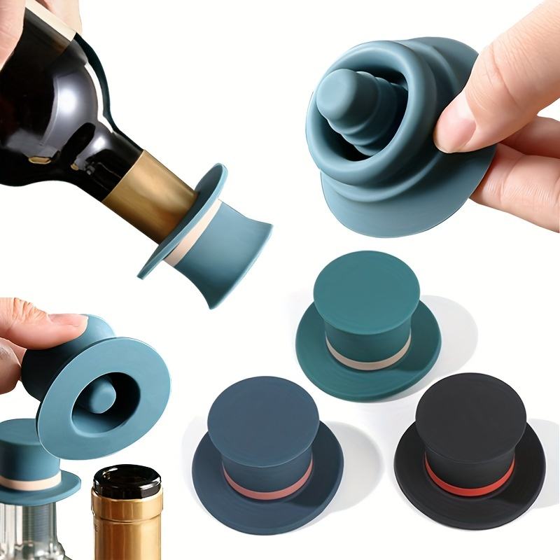 Wine Beer Hat - Creative Hat Shape Silicone Wine Bottle