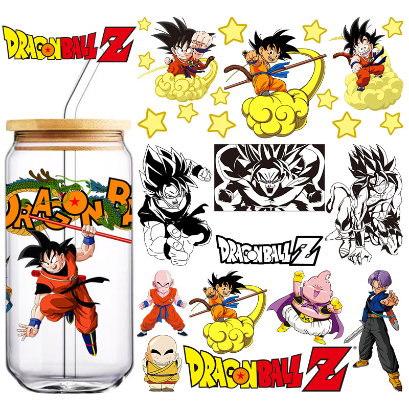 Wine Beer Glass - Dragon Ball 16oz UV DTF Cup