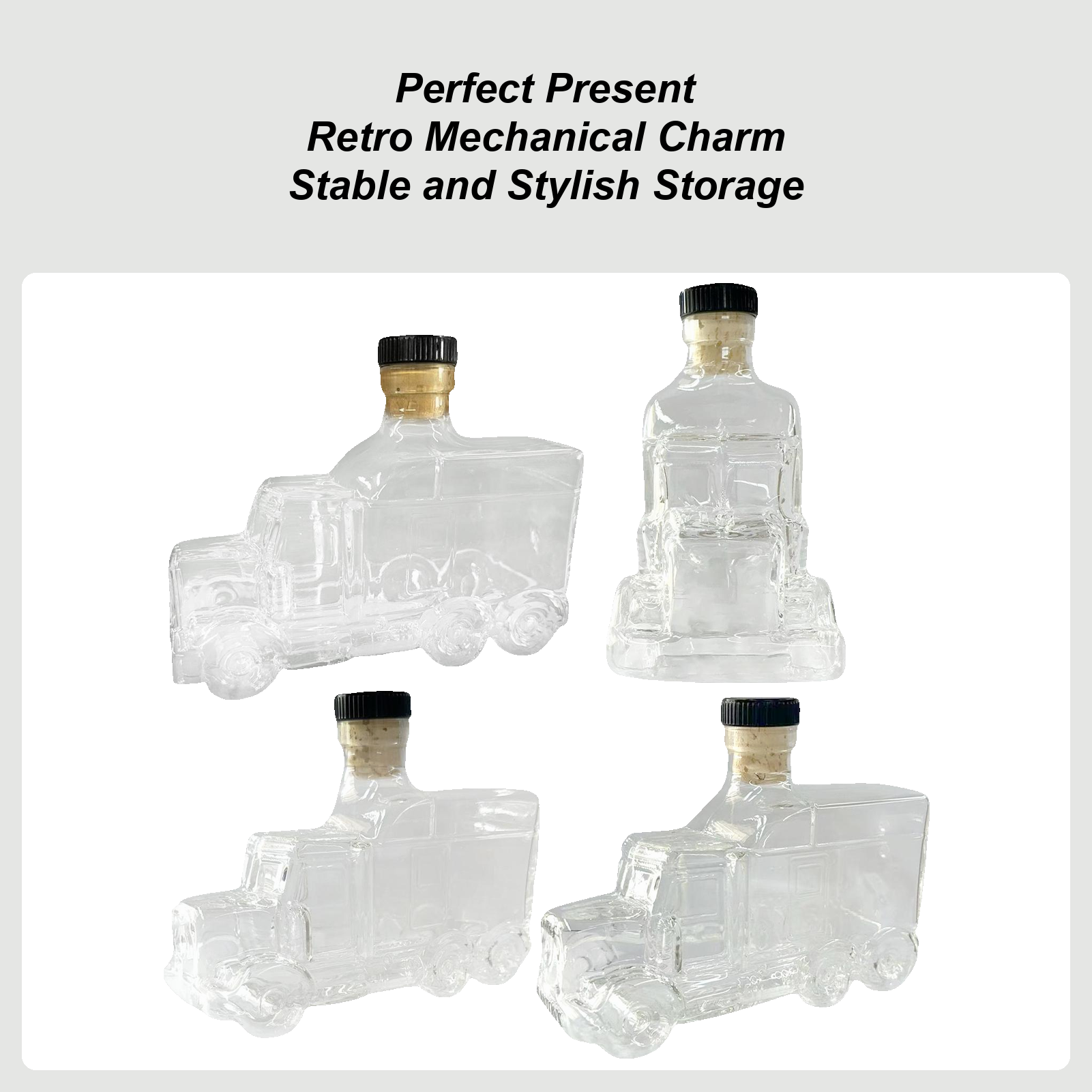 Wine Beer Truck - Half Truck Whiskey Decanter 375ml Car