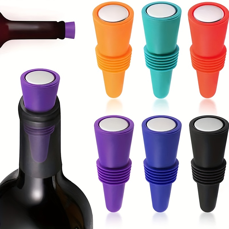 Bottle Stopper Set - Silicone Wine Stopper Set Leak Proof