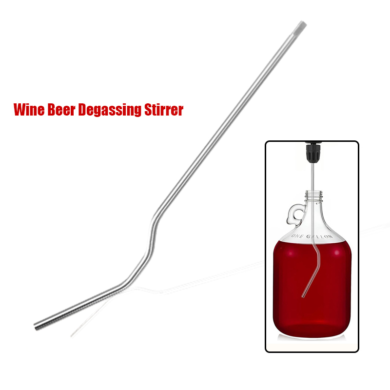Wine Beer Mix - Whip Degassing Stirrer Stainless Steel Wine