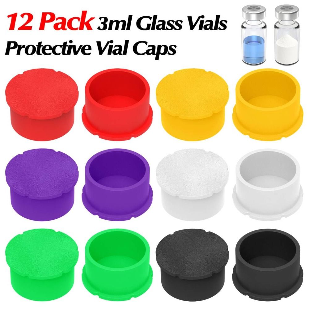 Bottle Stopper Set - 12Pcs/Pack Leak Free Glass Vials Protective