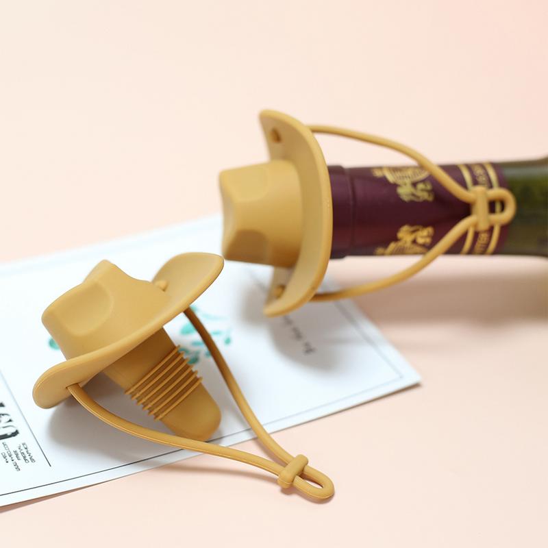 Wine Beer Hat - Silicone Cowboy Hat Wine Cork Champagne