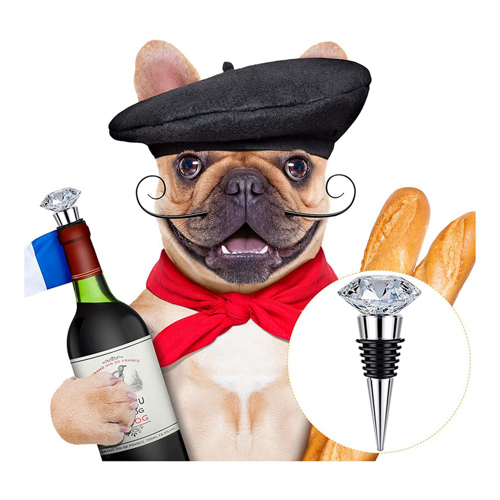 AB34-12 Pieces Metal Bottle St - Bottle Stopper Set recension och pris