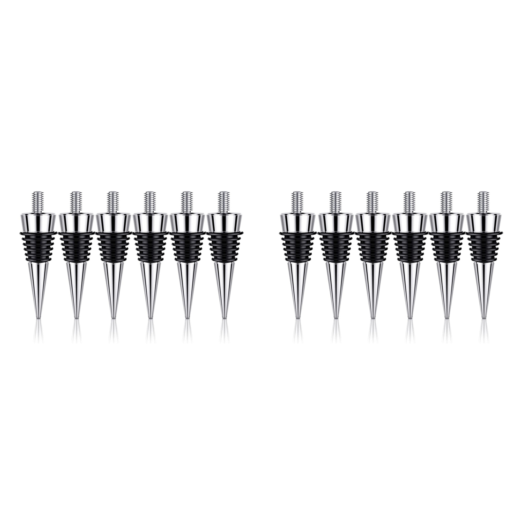 AB34-12 Pieces Metal Bottle St - Bottle Stopper Set recension och pris