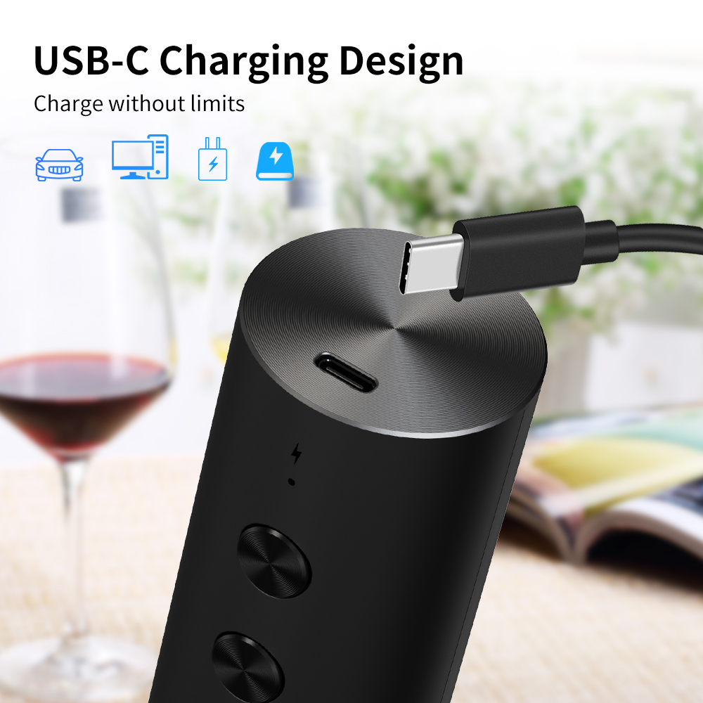 4-in-1 Electric Bottle Wine Op - Bottle Stopper Set recension och pris