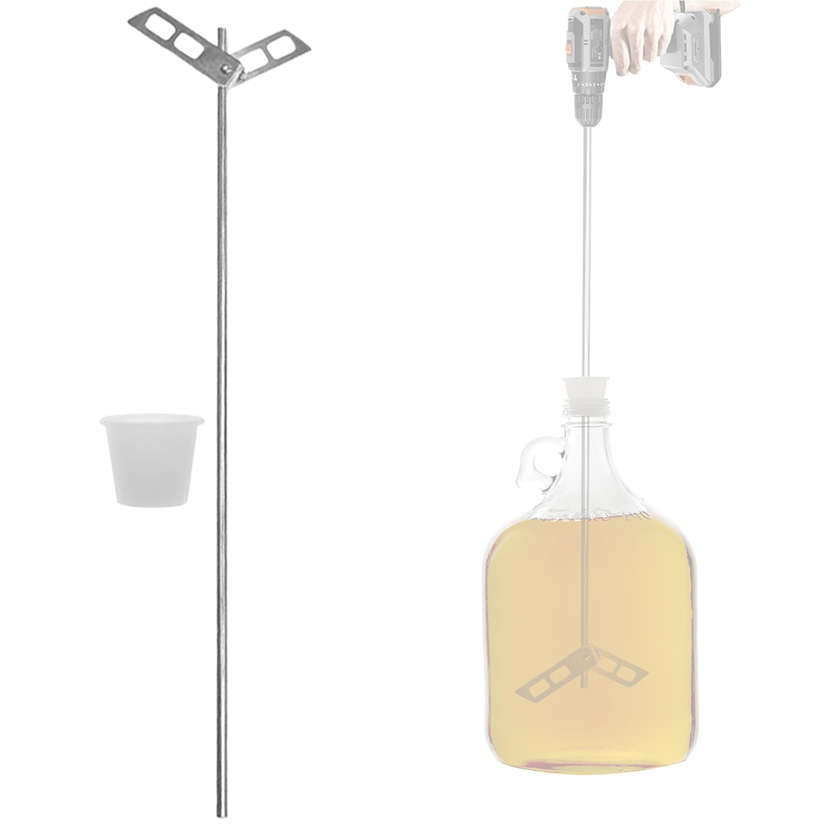 Beer Degassing Stirrer Paddle, - Wine Beer Mix recension och pris