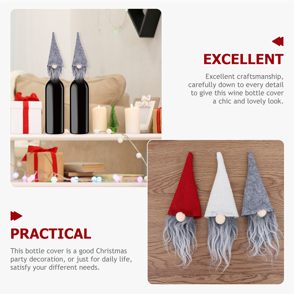 12Pcs Christmas Wine Bottle Co - Wine Beer Hat recension och pris
