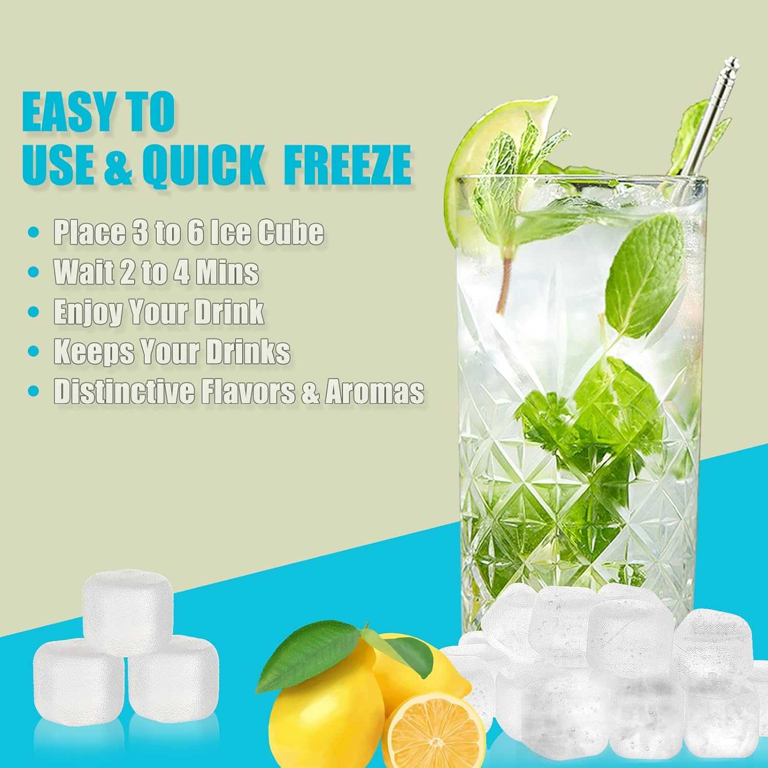 Reusable Ice Cubes 20 Pack, BP - Wine Beer Drink recension och pris