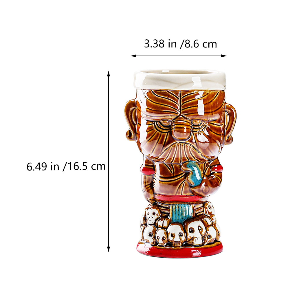1Pcs Ceramic Native Chief Wine - Wine Beer Drink recension och pris