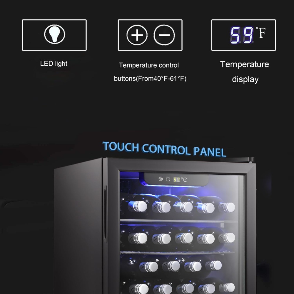 16 Bottle Wine Cooler/Cabinet  - Wine Beer Cooler Fridge recension och pris