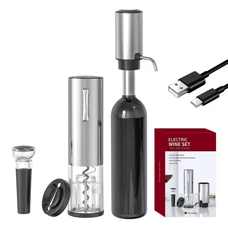 2024 New Design 4-in-1 Lithium - Bottle Stopper Set recension och pris