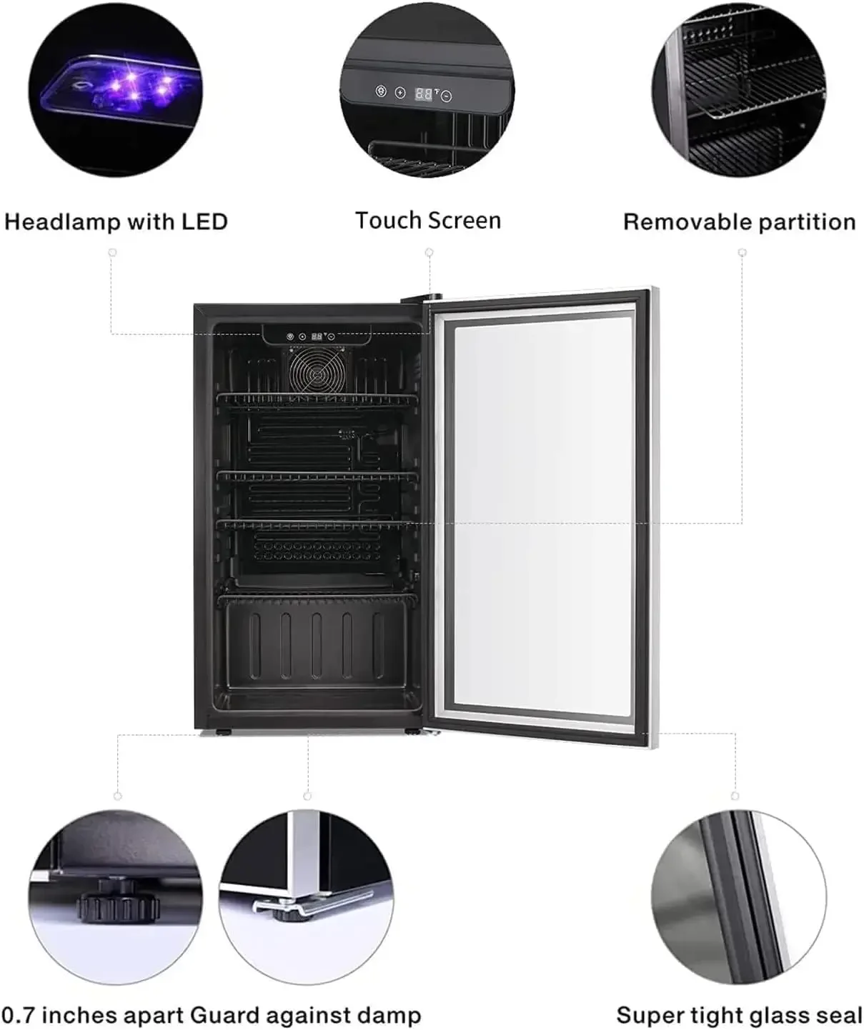 26 Bottle 130 Can Wine Cooler/ - Wine Beer Cooler Fridge recension och pris