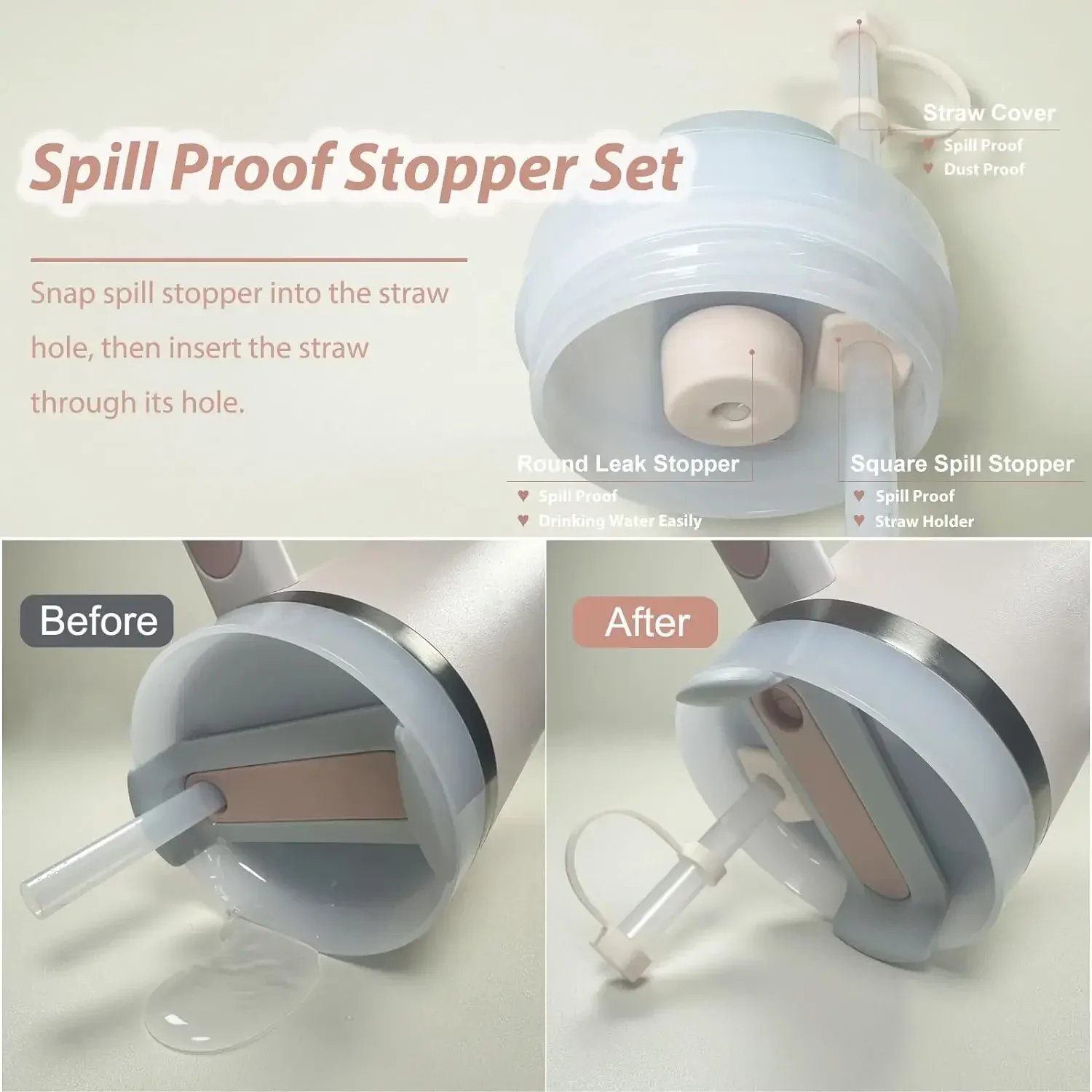 9pcs Spill Proof Stopper Set f - Bottle Stopper Set recension och pris