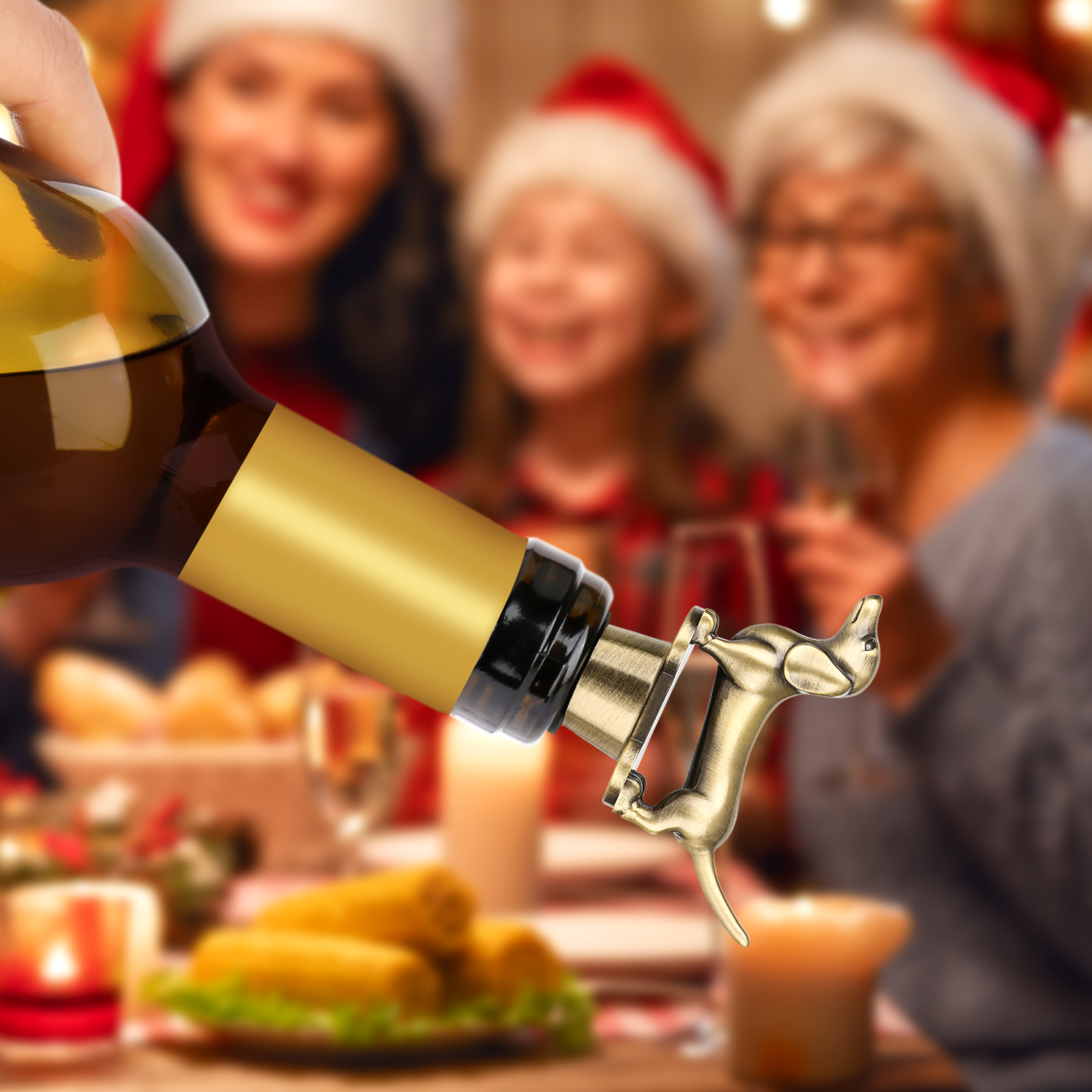 LKKCHER Dachshund Dog Wine Bot - Bottle Stopper Set recension och pris