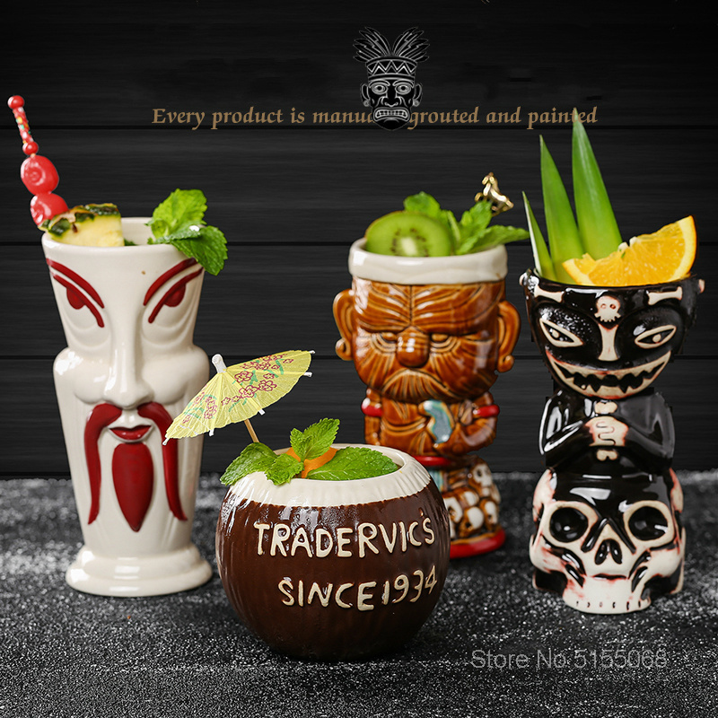 Tiki Mug Ceramic Cocktail Glas - Wine Beer Mix recension och pris