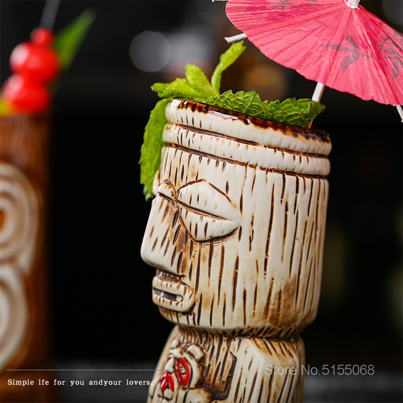 Tiki Mug Ceramic Cocktail Glas - Wine Beer Mix recension och pris