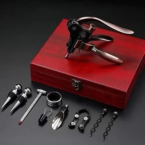 Wine Corkscrew Opener Wing Cor - Bottle Stopper Set recension och pris
