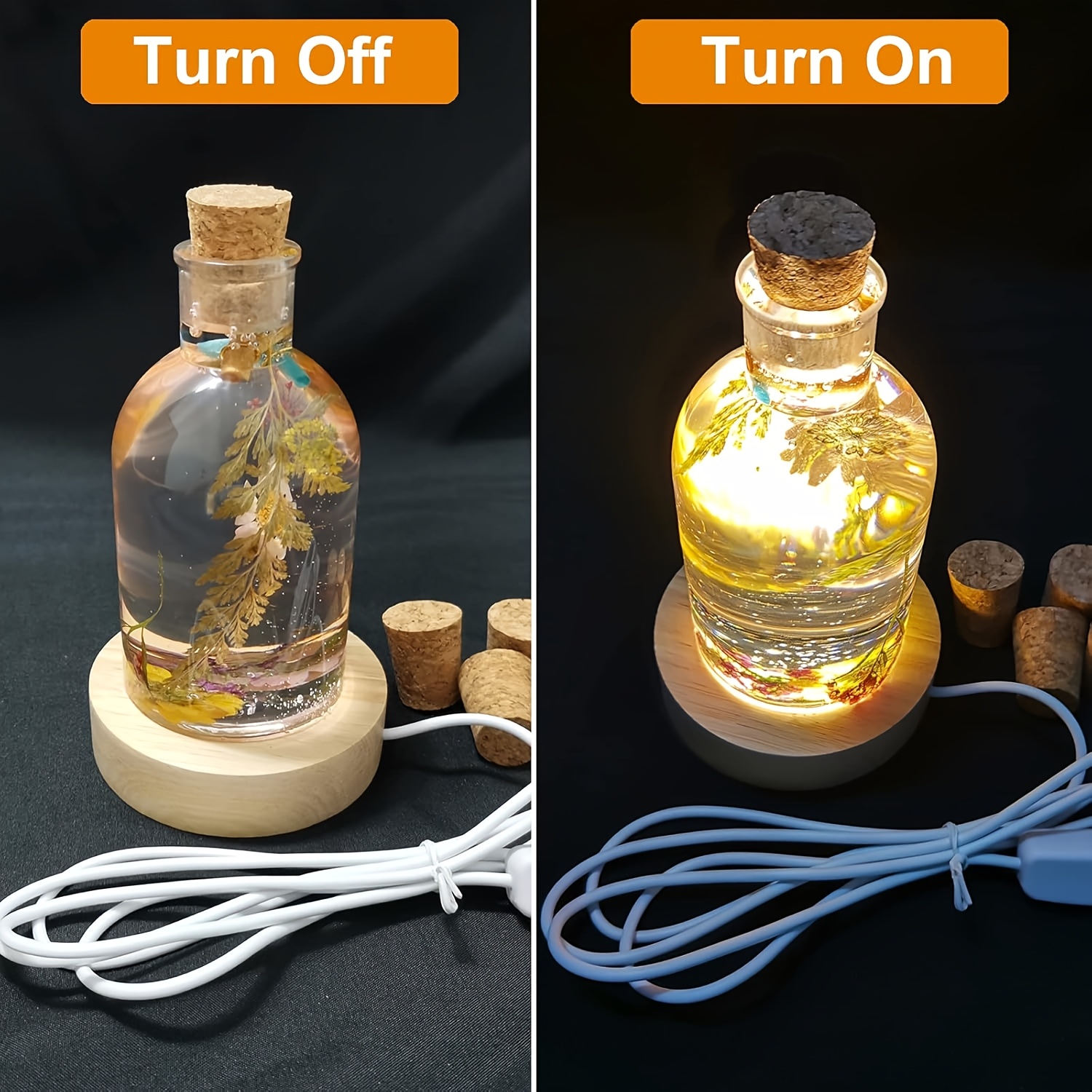 Drift Bottle Light Resin Mold  - Bottle Stopper Set recension och pris