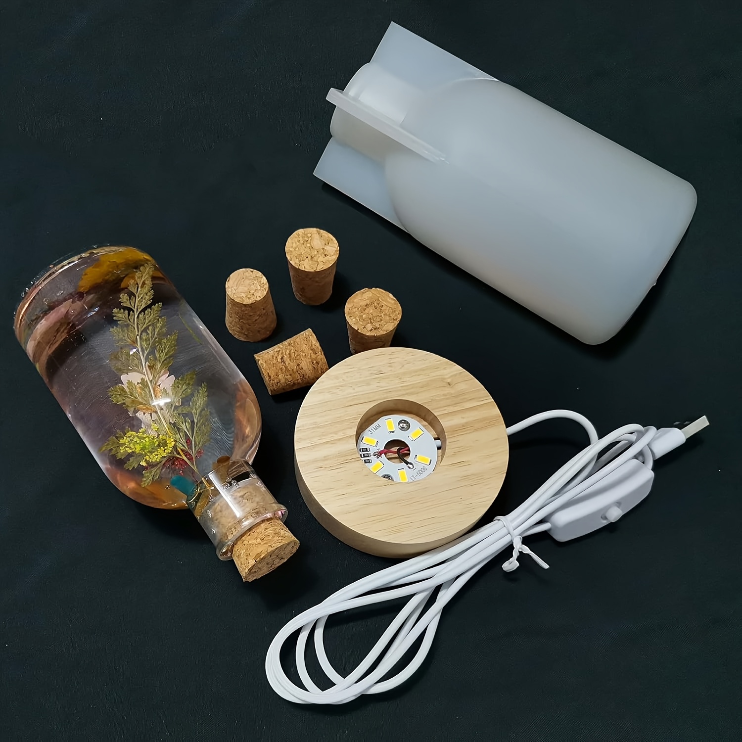 Drift Bottle Light Resin Mold  - Bottle Stopper Set recension och pris