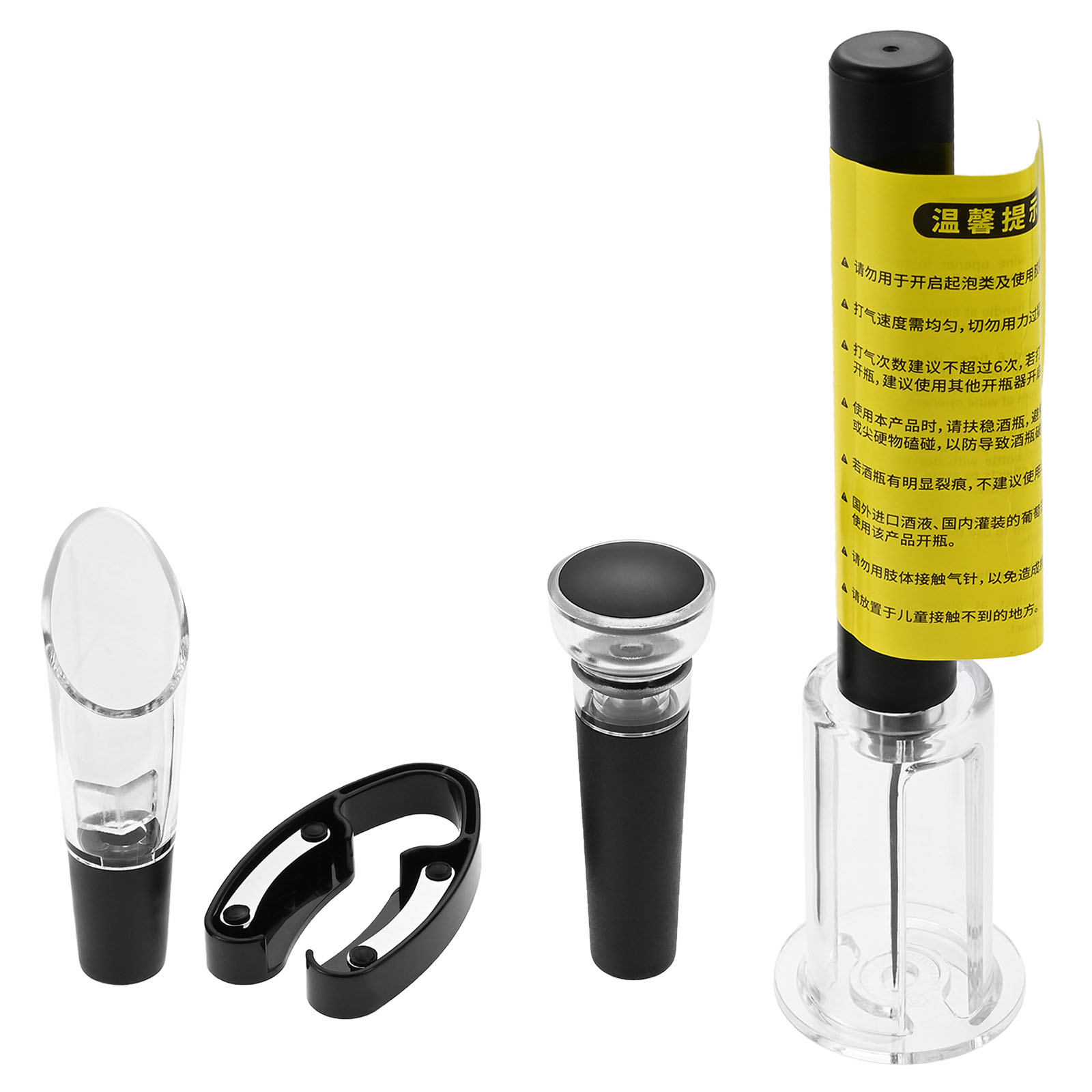 4Pcs Portable Air Pressure Pum - Bottle Stopper Set recension och pris