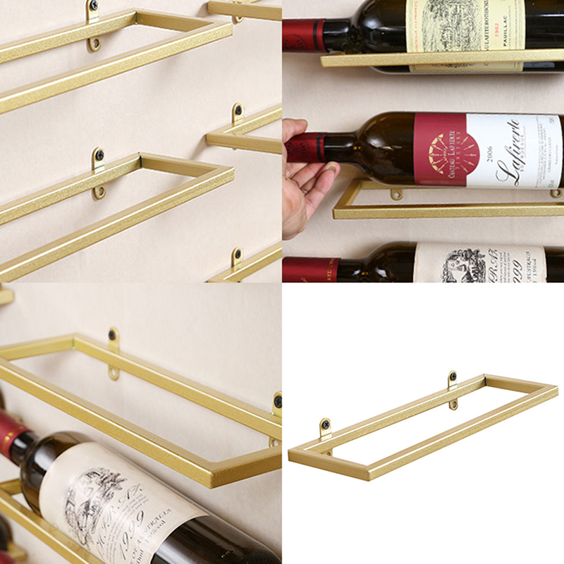 1PC Wall-Mounted Bar Wine Rack - Wine Beer Rack recension och pris