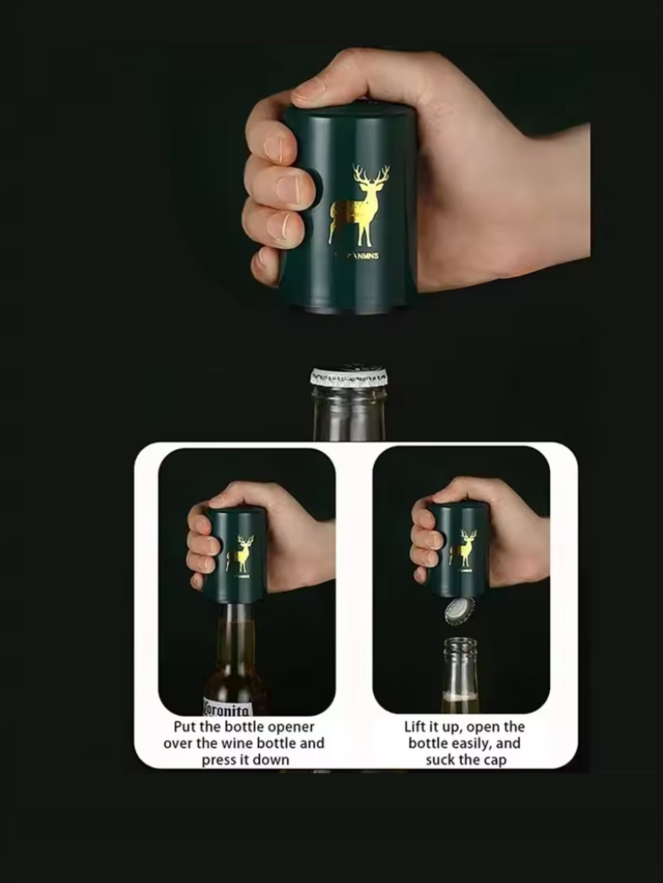 1Pcs Automatic Beer Bottle Ope - Wine Beer Bottle recension och pris