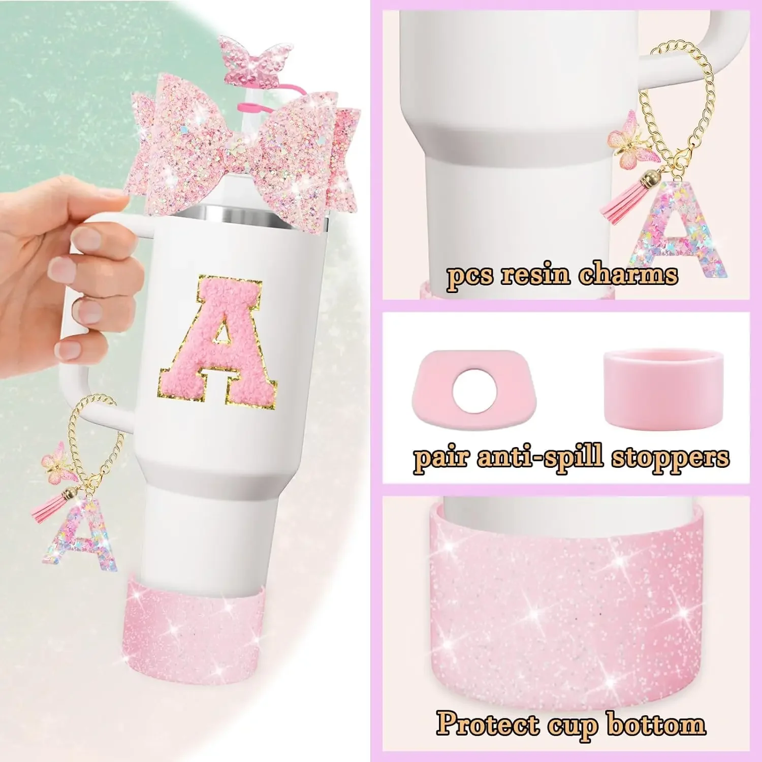8PCS Cup Accessories Set for S - Bottle Stopper Set recension och pris