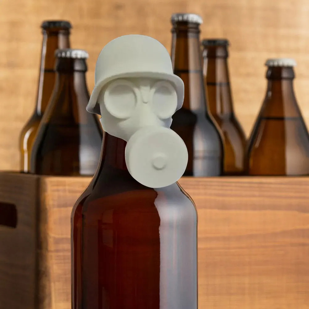 1/2PCS 3D Printing Gas Mask Be - Bottle Stopper Set recension och pris