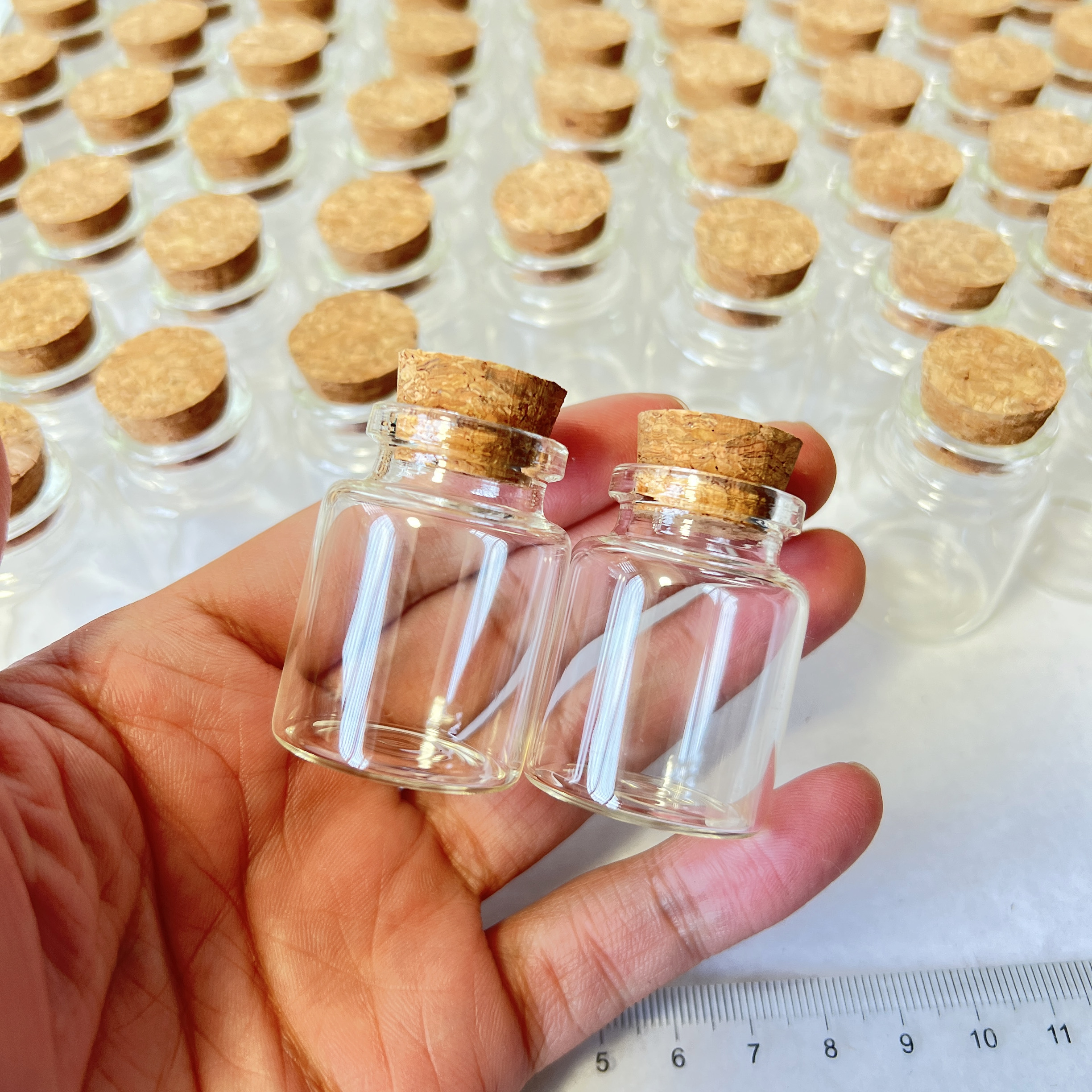 30/100 Pcs 15ml Glass Bottles  - Bottle Stopper Set recension och pris