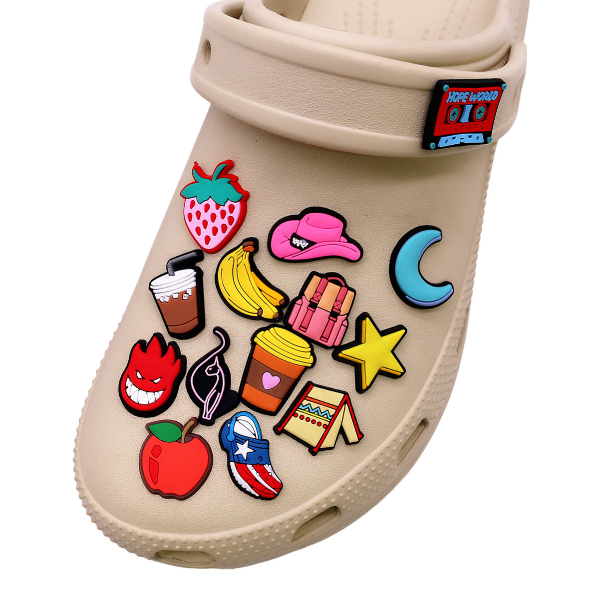 1 Pcs Novelty Shoe Charms Acce - Wine Beer Hat recension och pris