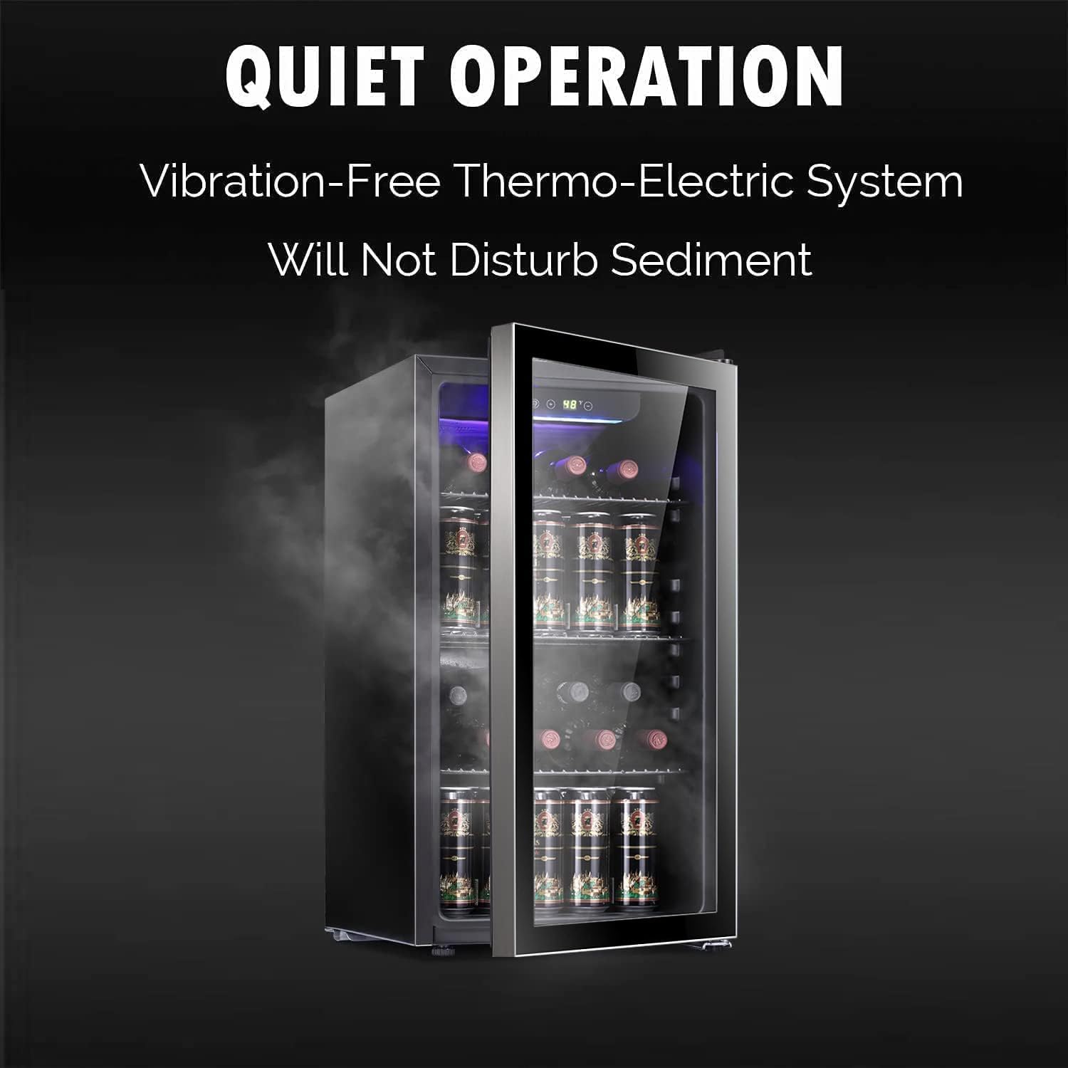 26 Bottle 130 Can Wine Cooler/ - Wine Beer Cooler Fridge recension och pris