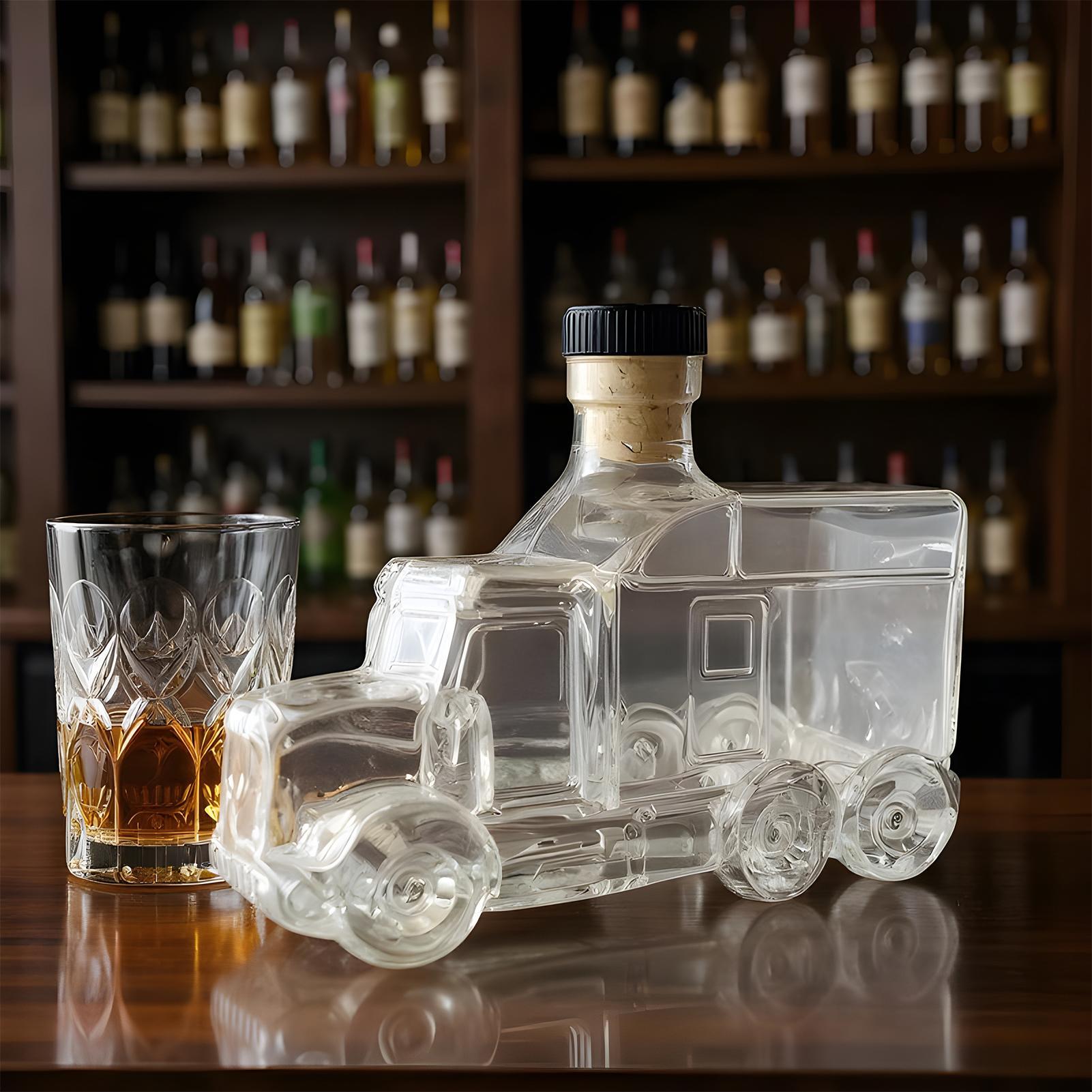 375ml Decorative Bottle Decant - Wine Beer Truck recension och pris