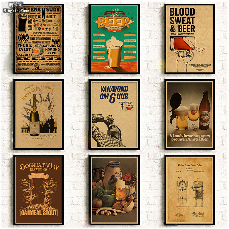Vintage Beer Wine Drink Chart  - Wine Beer Mix recension och pris