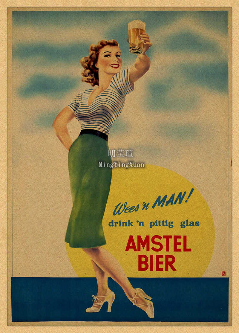 Vintage Beer Wine Drink Chart  - Wine Beer Mix recension och pris