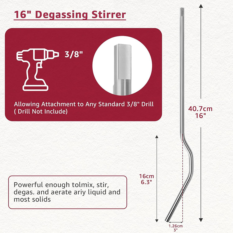 Whip Degassing Stirrer Stainle - Wine Beer Mix recension och pris