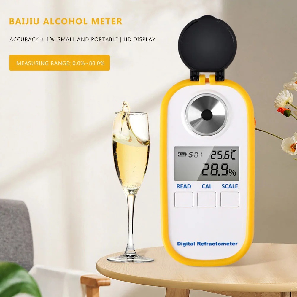 Digital Alcohol Refractometer  - Wine Beer Spirit recension och pris