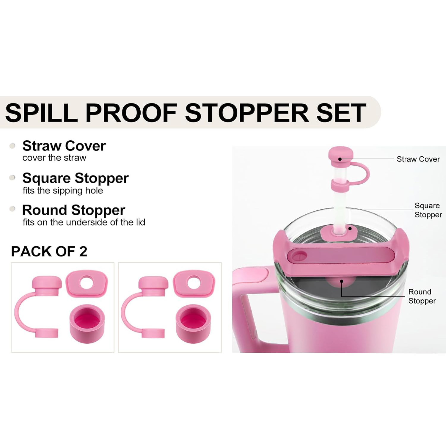 6/12Pcs Accessories for Stanle - Bottle Stopper Set recension och pris