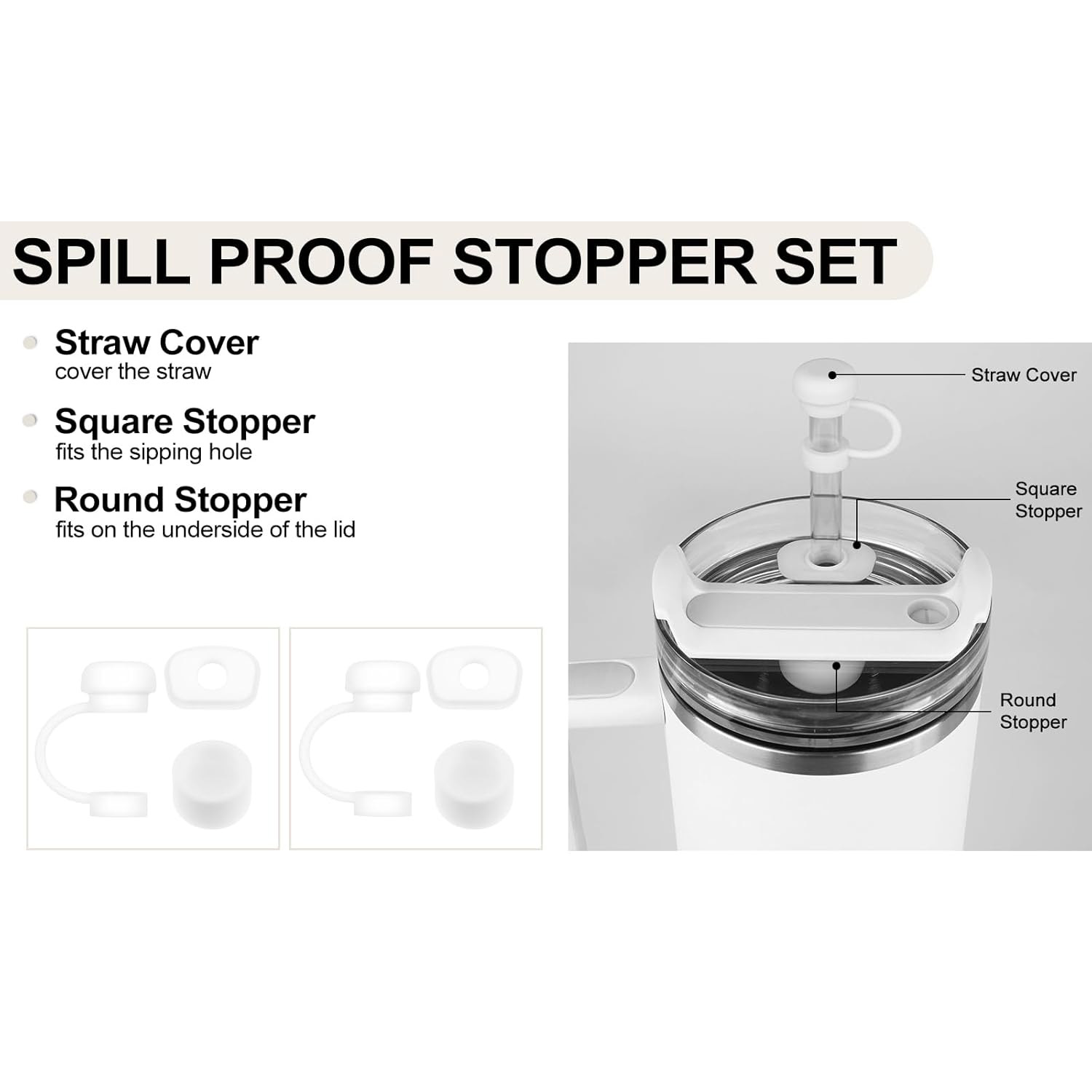6/12Pcs Accessories for Stanle - Bottle Stopper Set recension och pris